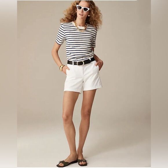 NWT J CREW 5" stretch chino short in white - Picture 2 of 8